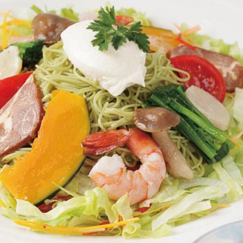 野菜ほうれん草冷麺